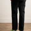 Straight-Leg Twill Trousers - BK