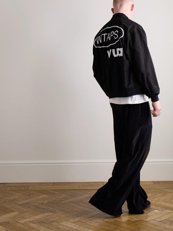 Reversible Logo-Embroidered Twill Bomber Jacket - OU Reversible Logo-Embroidered Twill Bomber Jacket - OU