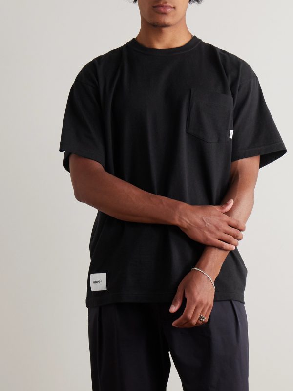 Logo-Appliquéd Printed Cotton-Jersey T-Shirt - FR