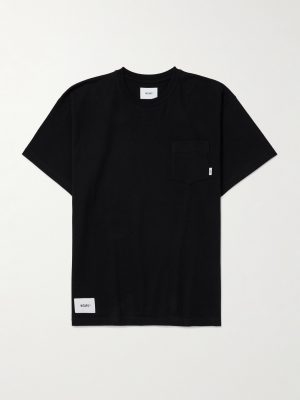 Logo-Appliquéd Printed Cotton-Jersey T-Shirt Logo-Appliquéd Printed Cotton-Jersey T-Shirt