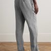 Straight-Leg Garment-Dyed Linen Drawstring Trousers - BK