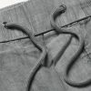 Straight-Leg Garment-Dyed Linen Drawstring Trousers - E1