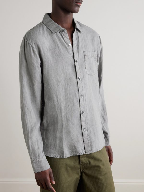Garment-Dyed Linen Shirt - FR Garment-Dyed Linen Shirt - FR