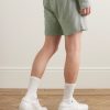Straight-Leg Garment-Dyed Cotton-Jersey Drawstring Shorts - BK Straight-Leg Garment-Dyed Cotton-Jersey Drawstring Shorts - BK