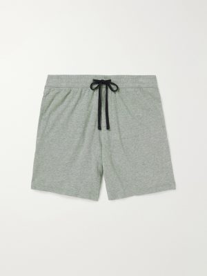 Straight-Leg Garment-Dyed Cotton-Jersey Drawstring Shorts Straight-Leg Garment-Dyed Cotton-Jersey Drawstring Shorts