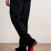 Dandelion Grosgrain-Trimmed Velvet Loafers - OU Dandelion Grosgrain-Trimmed Velvet Loafers - OU