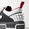 Astroloubi Spiked Leather and Mesh Sneakers - CU