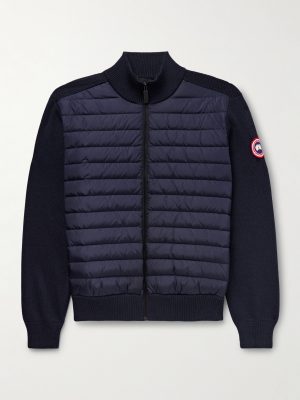 HyBridge Slim-Fit Quilted Down Shell and Merino Wool Jacket HyBridge Slim-Fit Quilted Down Shell and Merino Wool Jacket