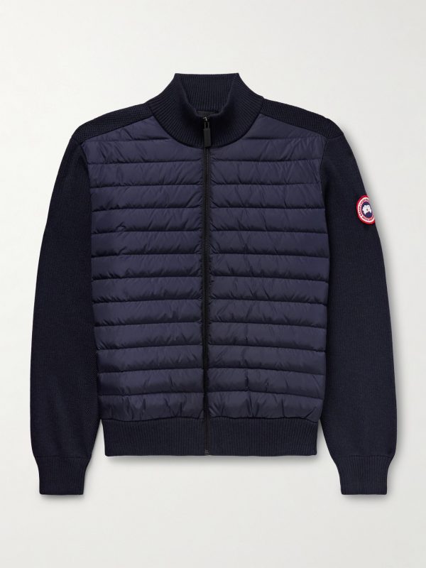 HyBridge Slim-Fit Quilted Down Shell and Merino Wool Jacket HyBridge Slim-Fit Quilted Down Shell and Merino Wool Jacket