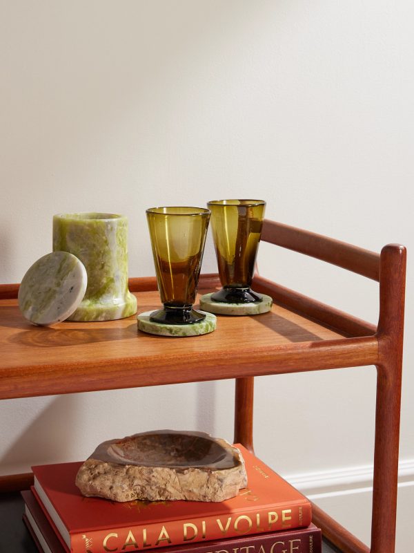 Hanson Set of Four Marble Coasters - OU