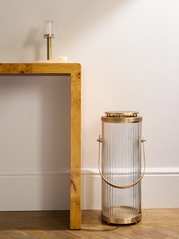 Dalmore Gold-Tone and Glass Lantern - OU Dalmore Gold-Tone and Glass Lantern - OU