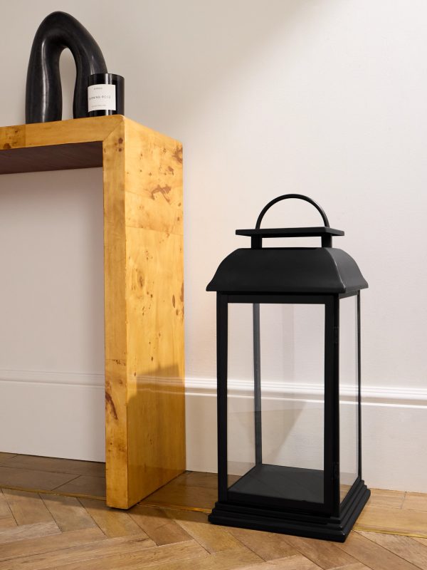 Fulton Metal and Glass Lantern - OU