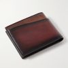 Makore Neo Scritto Venezia Leather Billfold Wallet - BK