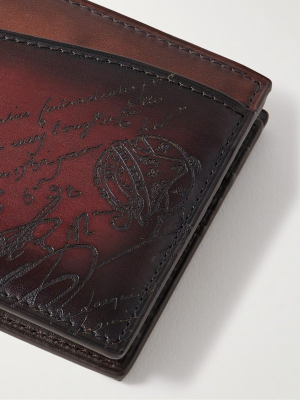 Makore Neo Scritto Venezia Leather Billfold Wallet - CU