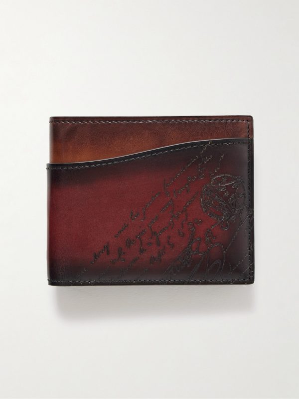 Makore Neo Scritto Venezia Leather Billfold Wallet