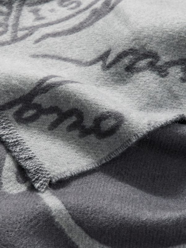 Scritto Wool-Jacquard Scarf - CU Scritto Wool-Jacquard Scarf - CU