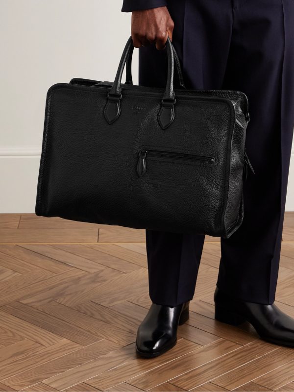 Overnight Full-Grain Leather Weekend Bag - OU Overnight Full-Grain Leather Weekend Bag - OU