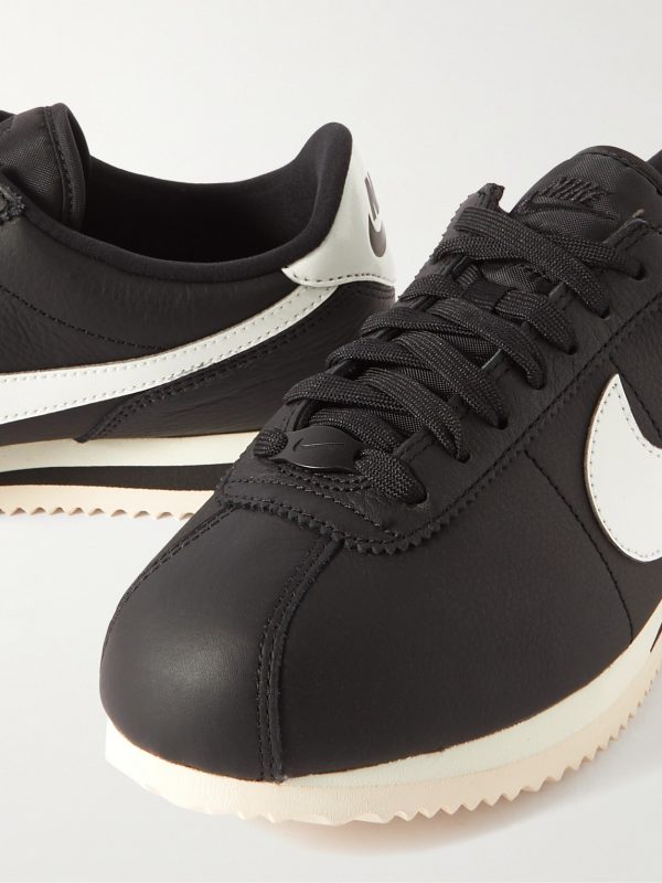 Cortez Logo-Appliquéd Leather Sneakers - CU