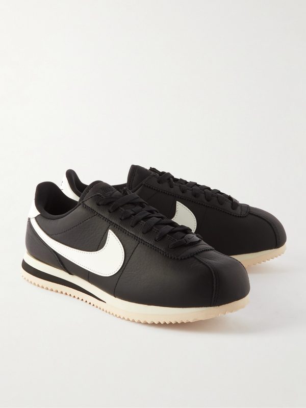 Cortez Logo-Appliquéd Leather Sneakers - FR