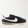 Cortez Logo-Appliquéd Leather Sneakers