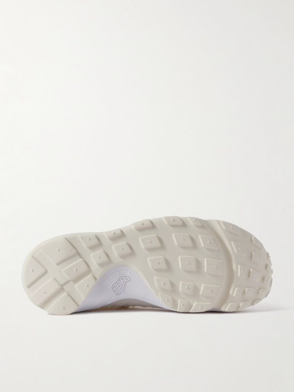 Air Footscape Suede-Trimmed Woven Webbing and Mesh Sneakers - E1 Air Footscape Suede-Trimmed Woven Webbing and Mesh Sneakers - E1