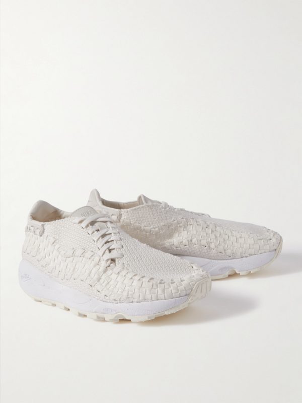 Air Footscape Suede-Trimmed Woven Webbing and Mesh Sneakers - FR Air Footscape Suede-Trimmed Woven Webbing and Mesh Sneakers - FR