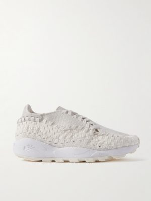 Air Footscape Suede-Trimmed Woven Webbing and Mesh Sneakers Air Footscape Suede-Trimmed Woven Webbing and Mesh Sneakers