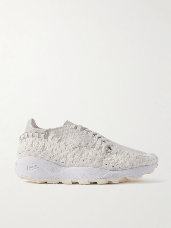 Air Footscape Suede-Trimmed Woven Webbing and Mesh Sneakers Air Footscape Suede-Trimmed Woven Webbing and Mesh Sneakers