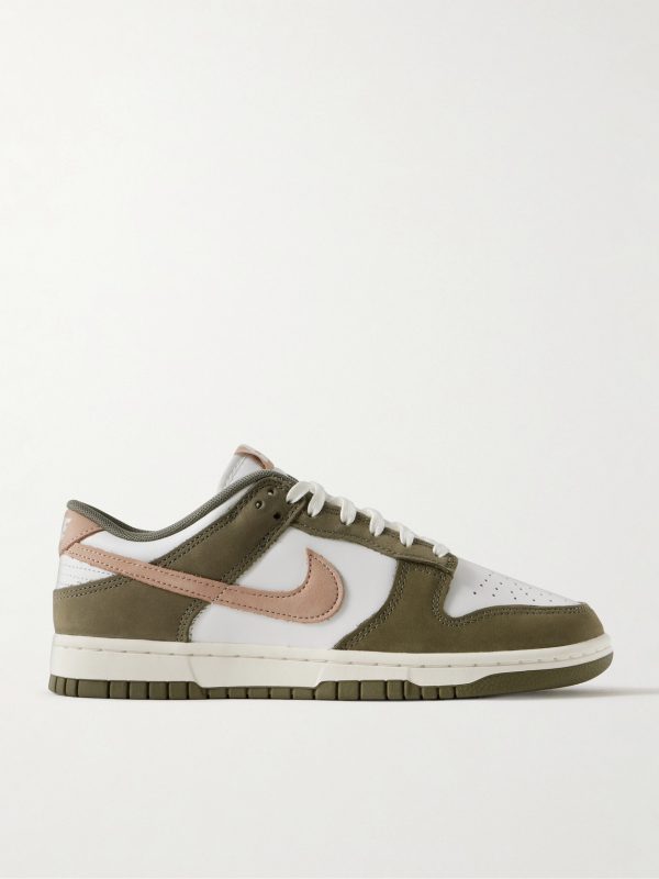 Dunk Low PRM Suede and Leather Sneakers