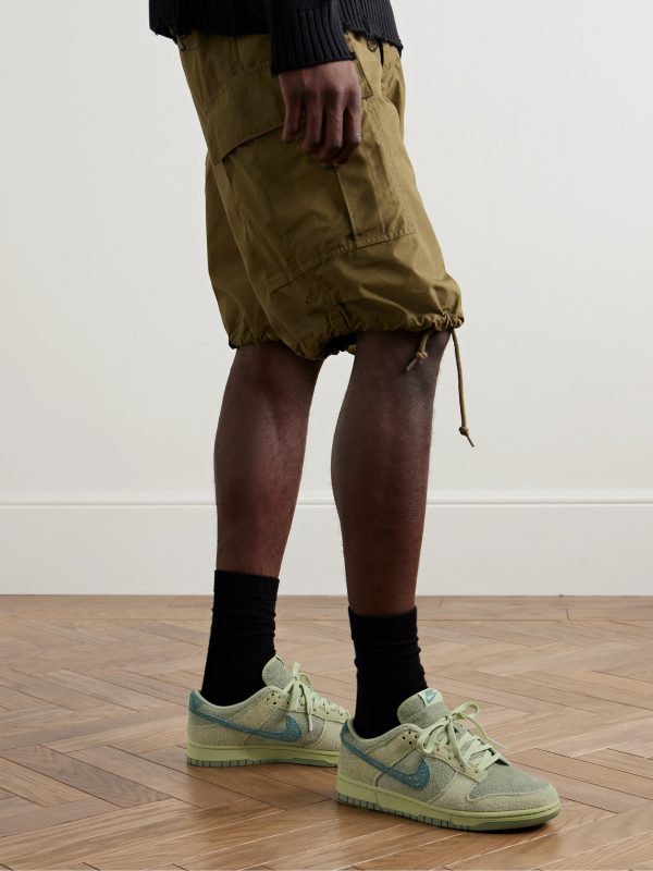 Dunk Low Brushed-Suede Sneakers - OU Dunk Low Brushed-Suede Sneakers - OU