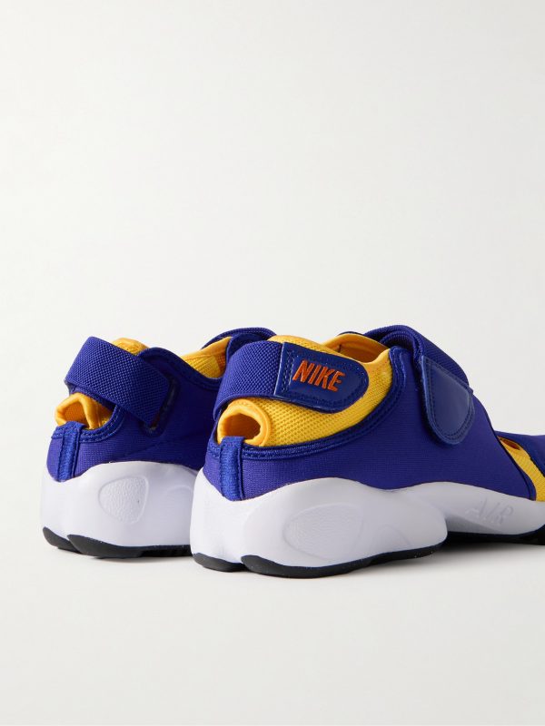 Air Rift Split-Toe Leather-Trimmed Mesh Sneakers - BK Air Rift Split-Toe Leather-Trimmed Mesh Sneakers - BK
