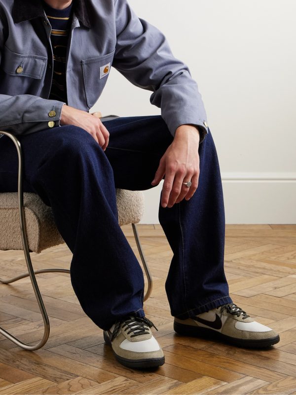 Field General 82 LDN Leather-Trimmed Mesh and Suede Sneakers - OU Field General 82 LDN Leather-Trimmed Mesh and Suede Sneakers - OU