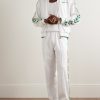 Laurel Straight-Leg Logo-Appliquéd Jersey Sweatpants - OU