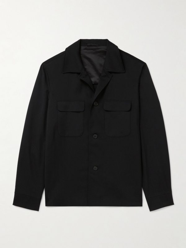 Wool-Twill Overshirt