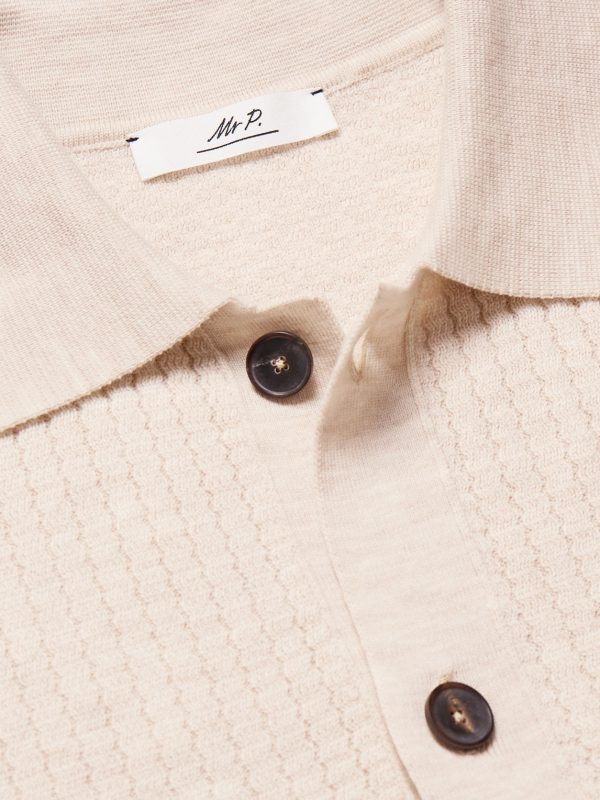 Striped Ribbed Merino Wool Shirt - CU