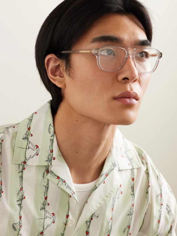 Aviator-Style Acetate Optical Glasses - OU