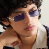 Panthère de Cartier Rectangle-Frame Silver-Tone Sunglasses - OU Panthère de Cartier Rectangle-Frame Silver-Tone Sunglasses - OU