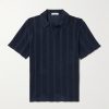 Striped Cotton-Terry Polo Shirt Striped Cotton-Terry Polo Shirt
