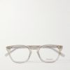 Round-Frame Recycled-Acetate Optical Lenses