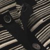 Striped Cotton Cardigan - CU Striped Cotton Cardigan - CU