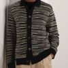 Striped Cotton Cardigan - FR Striped Cotton Cardigan - FR