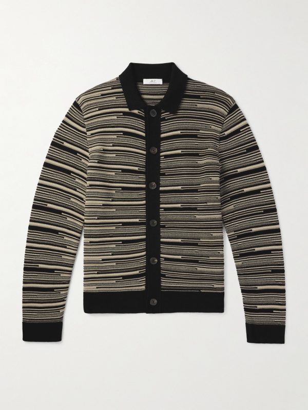 Striped Cotton Cardigan Striped Cotton Cardigan