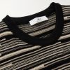 Striped Knitted Cotton T-Shirt - CU Striped Knitted Cotton T-Shirt - CU