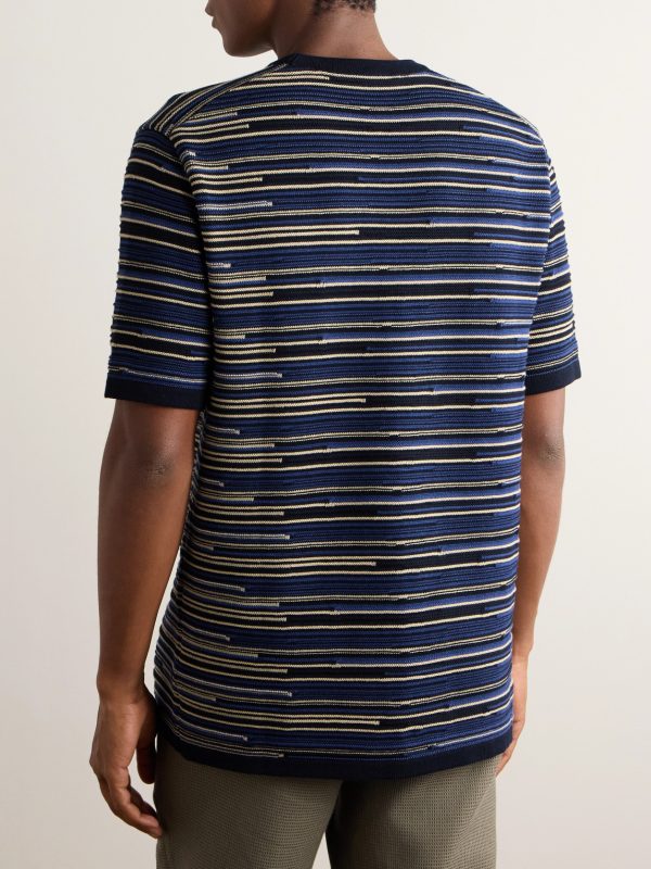 Striped Cotton T-Shirt - BK Striped Cotton T-Shirt - BK