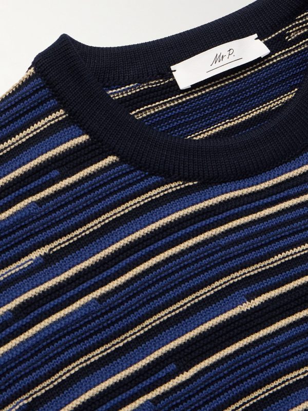 Striped Cotton T-Shirt - CU Striped Cotton T-Shirt - CU