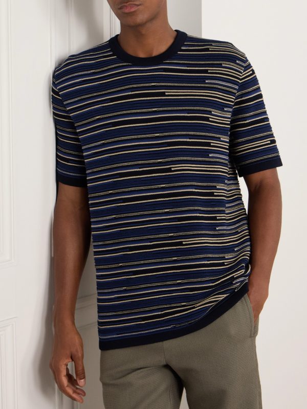 Striped Cotton T-Shirt - FR Striped Cotton T-Shirt - FR