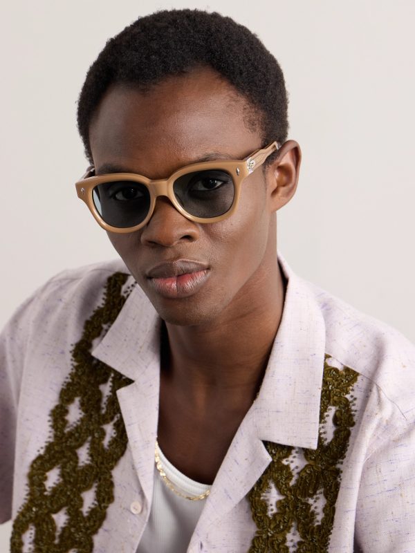 Mojave Round-Frame Acetate Sunglasses - OU Mojave Round-Frame Acetate Sunglasses - OU