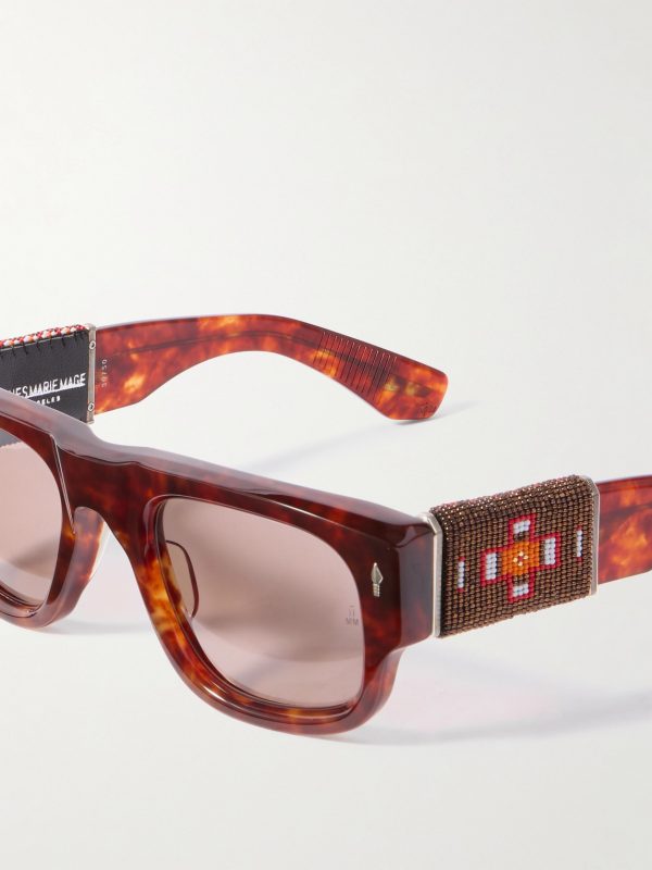 Thundercloud Square-Frame Tortoiseshell Acetate Sunglasses - CU Thundercloud Square-Frame Tortoiseshell Acetate Sunglasses - CU