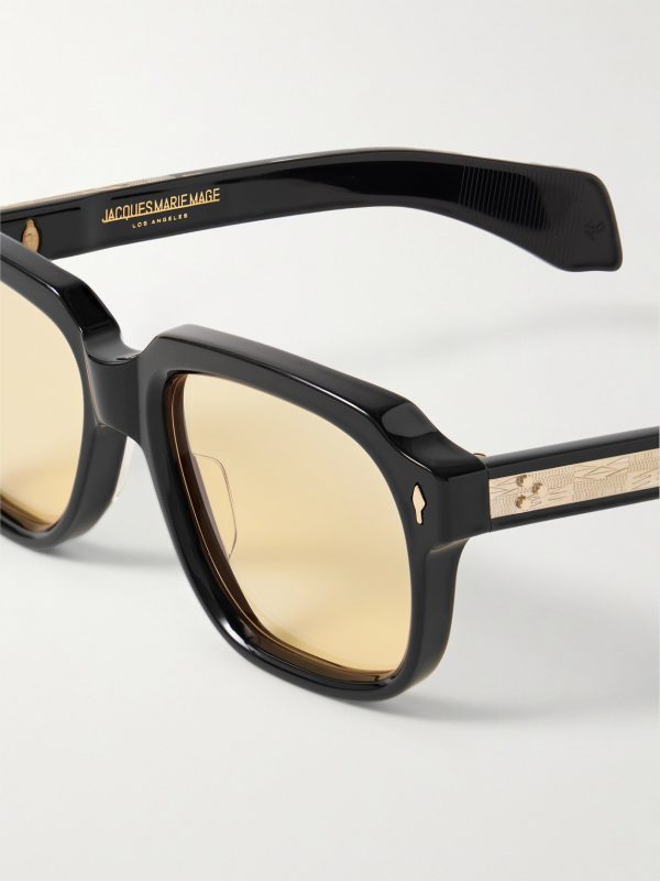 + Union D-Frame Acetate and Gold-Tone Sunglasses - CU + Union D-Frame Acetate and Gold-Tone Sunglasses - CU
