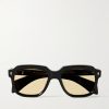 + Union D-Frame Acetate and Gold-Tone Sunglasses + Union D-Frame Acetate and Gold-Tone Sunglasses